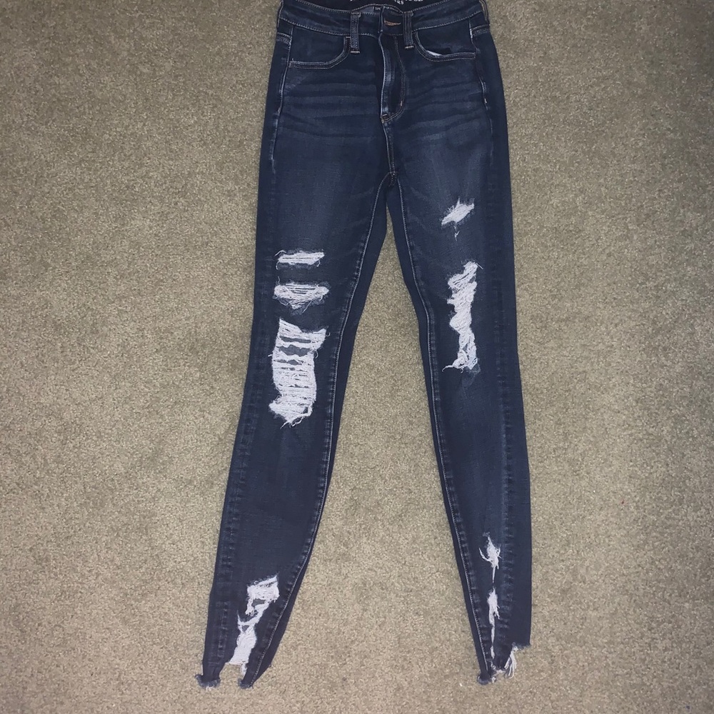 AE ripped jeggings